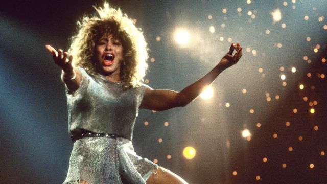 Tina Turner performs on stage at Ahoy, Rotterdam, Netherlands, 4th November 1990