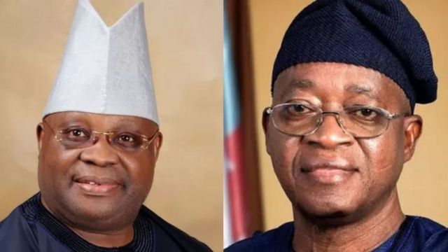 Ademola Adeleke ati Gboyega Oyetola