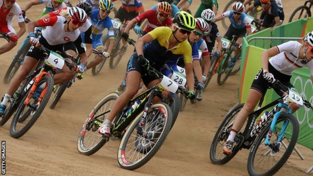 Rio Olympics 2016 Jenny Rissveds Wins Women S Mountain Bike Cross Country Gold Bbc Sport