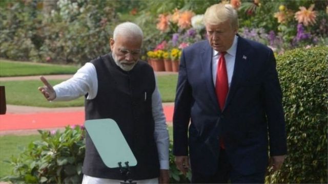 ट्रंप के साथ मोदी