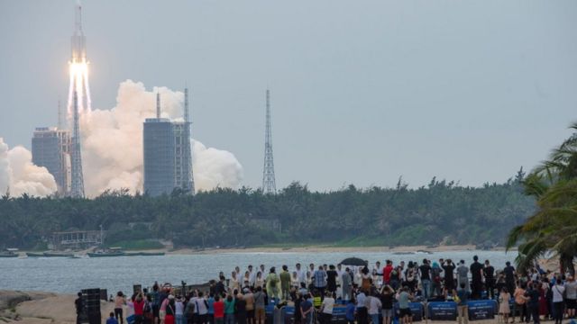 lançamento do foguete chines