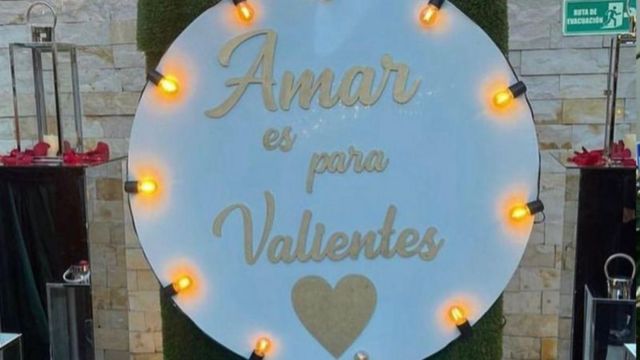 Placa de decoração do casamento