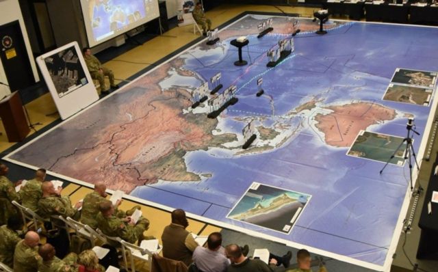 Підготовка до навчань Talisman Sabre 2023 ("Шабля-талісман") на Тихому океані, в американському Центрі підтримки військово-морських операцій