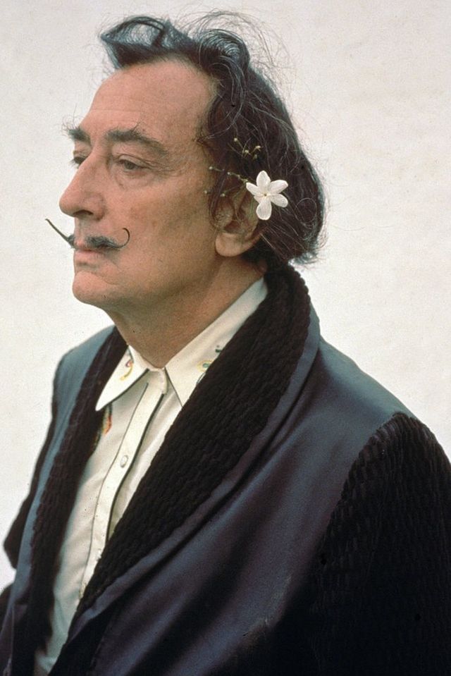 Salvador Dalí a principios de la década de 1980.