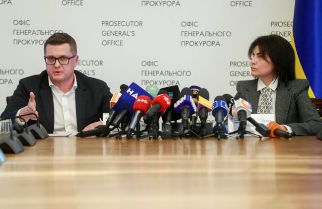 Hình tư liệu: Người đứng đầu Cơ quan An ninh Ukraine (SBU) Ivan Bakanov và Tổng công tố viên Ukraine Iryna Venediktova 