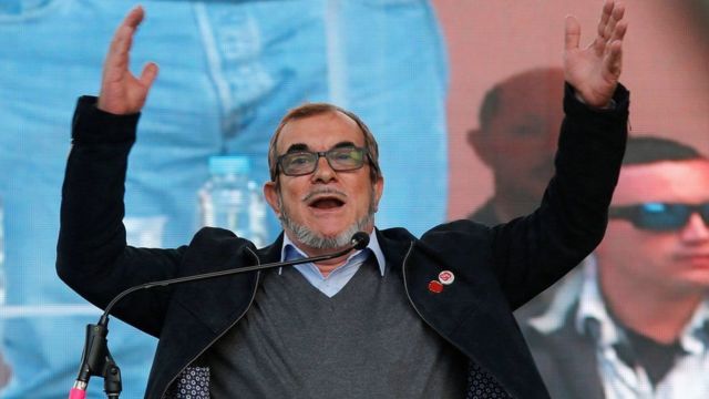 Rodrigo Londoño, oo loo yaqaano Timochenko waa musharaxa madaxwaynanimada FARC