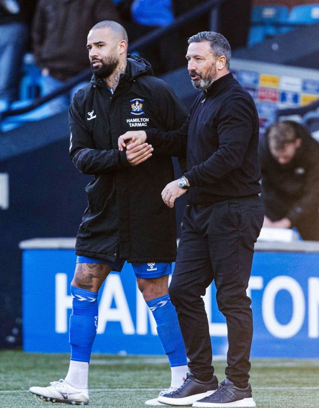 Kyle Vassell and Derek McInnes