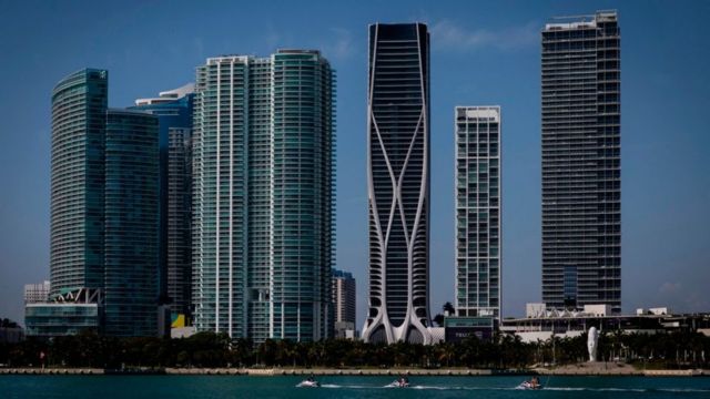 Condominios de lujo en el centro de Miami.