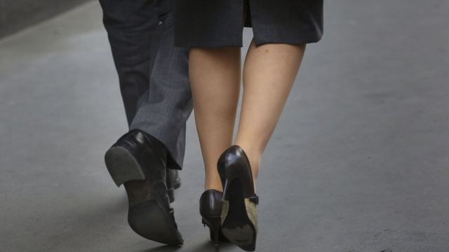 Trabalhadores do centro financeiro de Londres