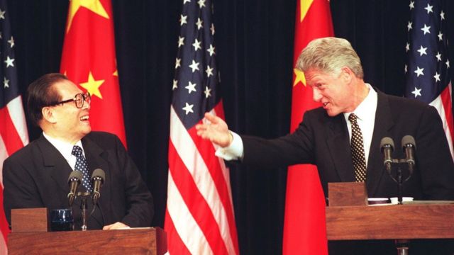 Jiang Zemin and Clinton