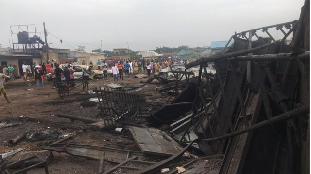 Gas explosion in Lagos