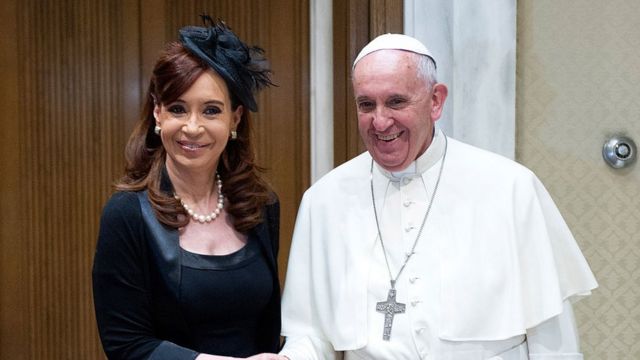 Kirchner y el Papa en 2015