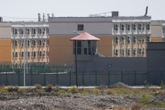 This photo taken on June 2, 2019, shows buildings at the Artux City Vocational Skills Education Training Service Center, believed to be a re-education camp where mostly Muslim ethnic minorities are detained, north of Kashgar in China's north-western Xinjiang region.