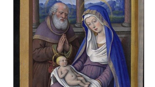 José idoso na época do nascimento de Jesus, em quadro de Jean Bourdichon