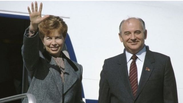 Raisa ve Gorbaçov.