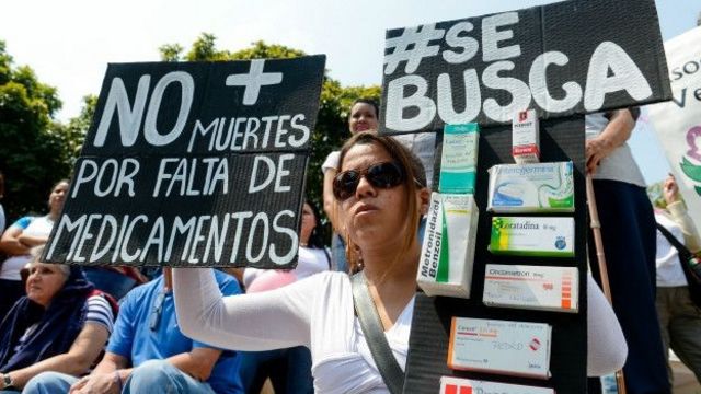 Protesto por medicamentos