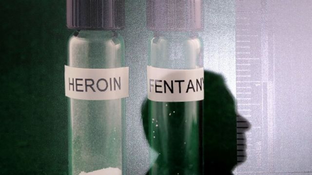 Muestras de heroína y fentanilo