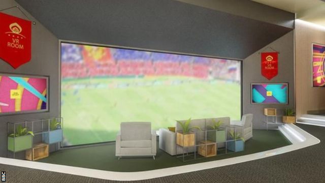 Fans will be able to watch every match broadcast by the BBC from the corporation's virtual reality sofa