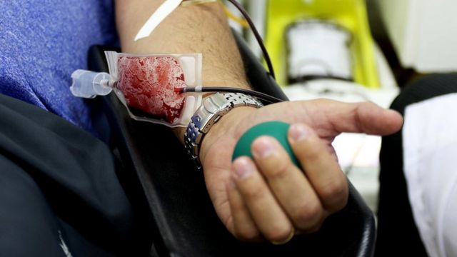 Doação de sangue no Hemocentro de Brasília