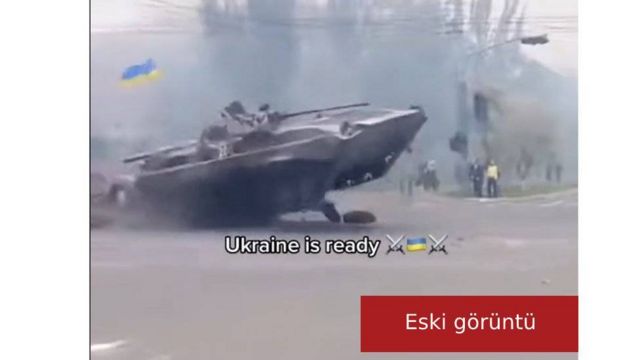 Eski savaş görüntüleriyle hazırlanmış Ukrayna Savaşı videosu