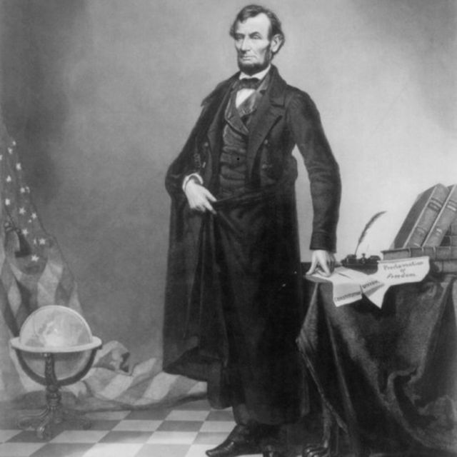 Retrato do presidente Abraham Lincoln