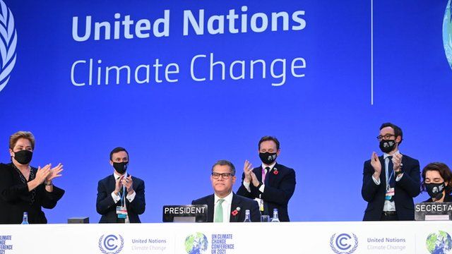 Anúncio de acordo na COP26
