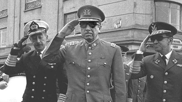 Pinochet el día del golpe de Estado.