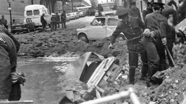 Zona del atentado contra Luis Carrero Blanco en 1973.