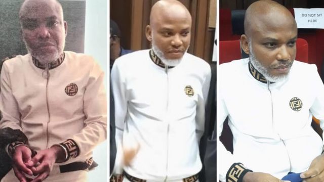 Nnamdi Kanu: Ipob leader raise allegation of threat to life and why e neva  change cloth since June 2021, DSS respond - BBC News Pidgin