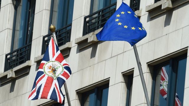 Bandeiras em Bruxelas