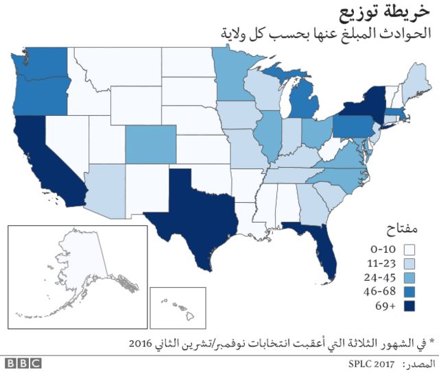 معدلات جرائم الكراهية ضد الأقليات في أمريكا ترتفع في عهد ترامب Bbc News عربي