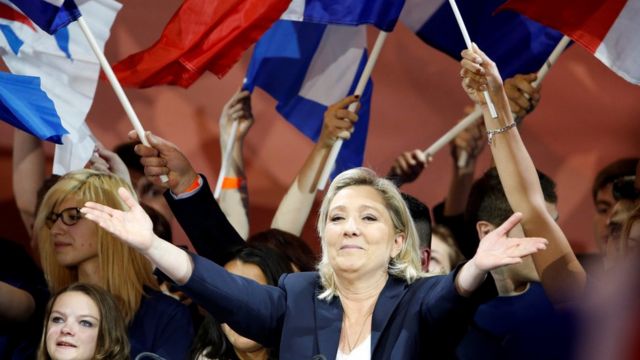 Marine Le Pen, líder de la extrema derecha francesa