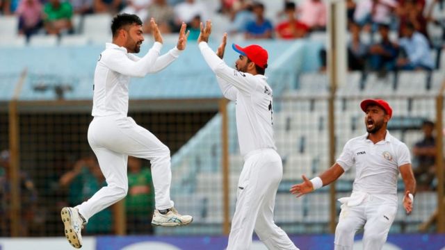 আফগান ক্রিকেটারদের উল্লাস