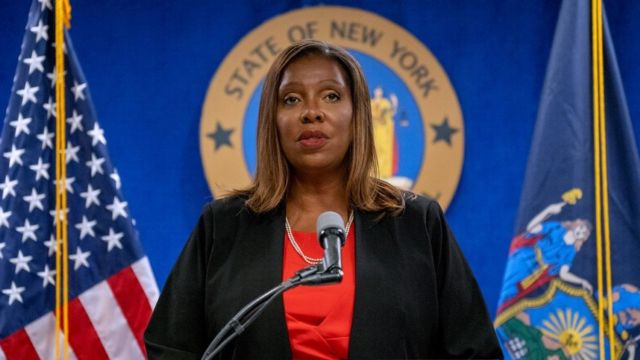 Fiscal general de Nueva York, Laetitia James.