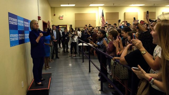 Hillary Clinton em Orlando