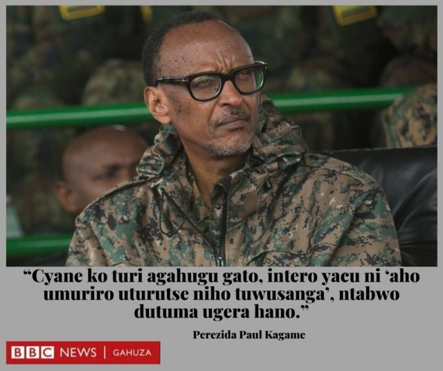 President Kagame quote box