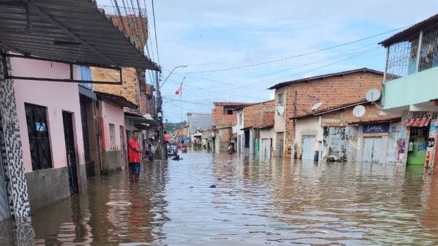 Cidade alagada