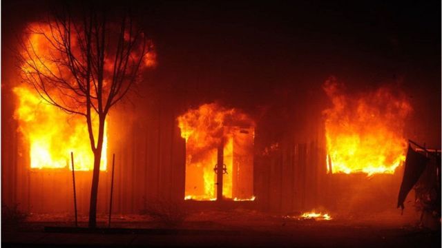 пожар дикси в калифорнии