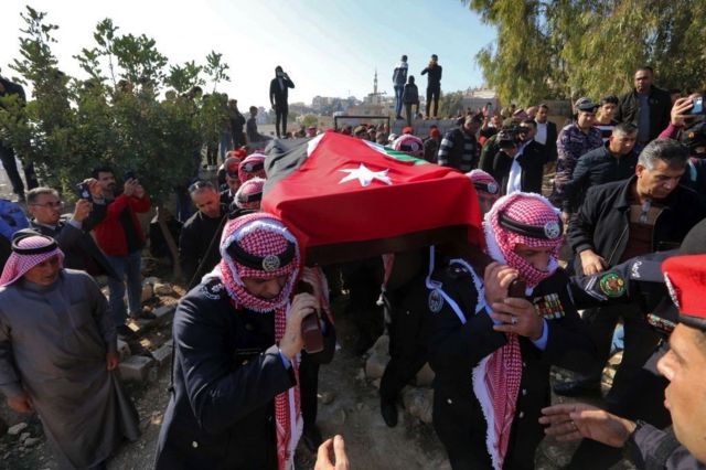 During the funeral of Colonel Abd al-Razzaq al-Dalabeh