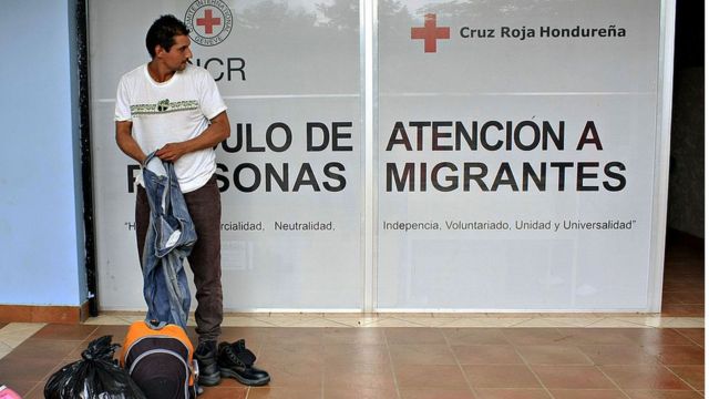Migrante hondureño deportado a Honduras desde Estados Unidos. 2013.