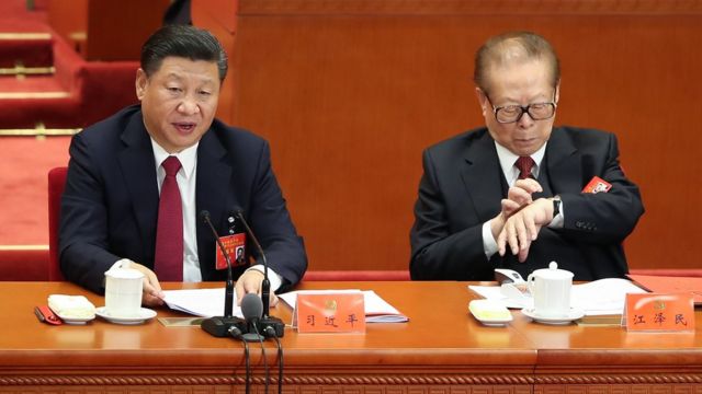 Xi Jinping and Jiang Zemin