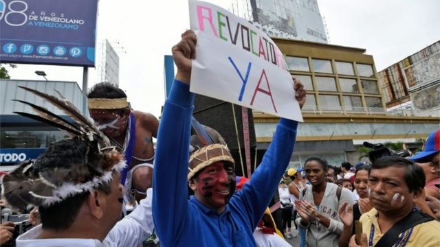 Акция протеста оппозиции в Венесуэле