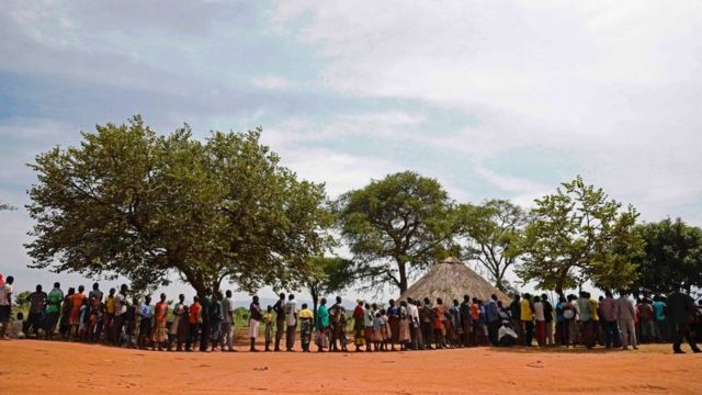 Refugiados en el norte de Uganda.