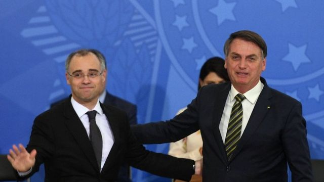 André Mendonça e Jair Bolsonaro