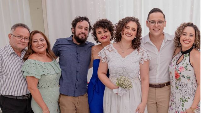 Nilton Barreto dos Santos e sua família