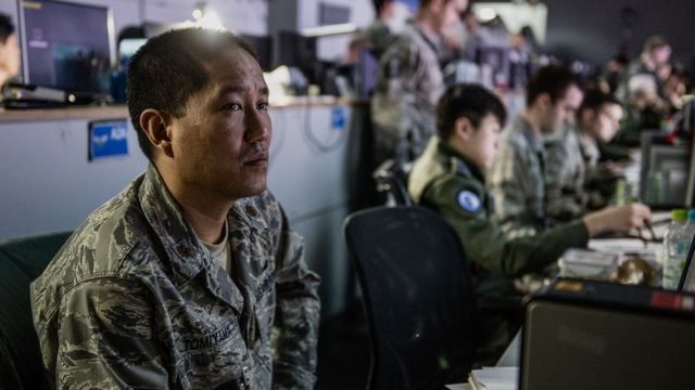 The Korean Air Operation Centre, where South Korean and U.S. militaries work together to defend against a North Korean attack.