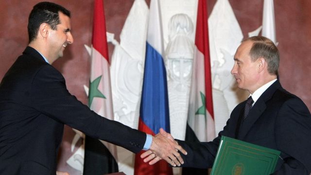 Presiden Bashar al-Assad dan Presiden Vladimr Putin