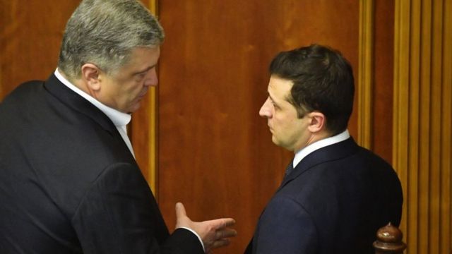Порошенко и Зеленский на внеочередном заседании Рады 4 марта 2020