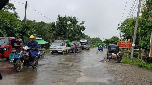 မြောက်ဦးမြို့နဲ့ တစ်မိုင်ခွဲ အကွာမှာတိုက်ပွဲဖြစ်နေ
