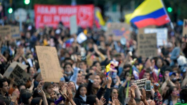 Protesta en Colombia
